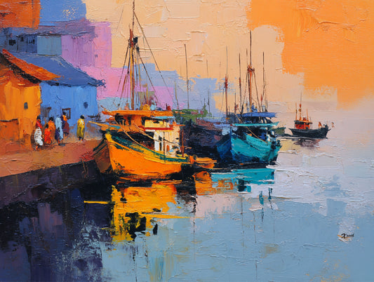 Fishing Village at Dawn 2