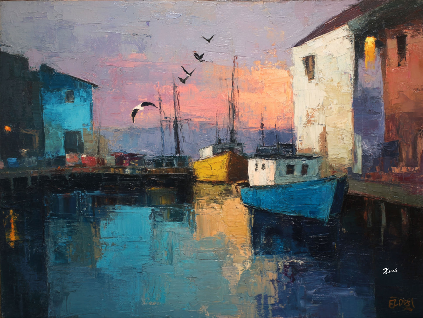Fishing Village at Dawn 3