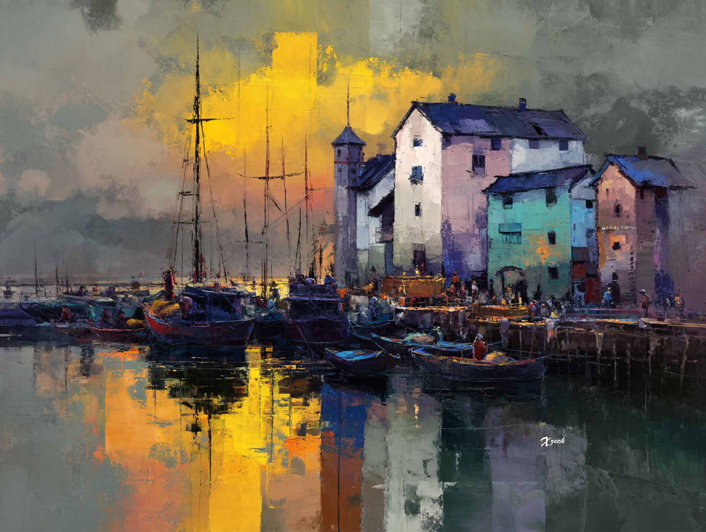 Fishing Village at Dawn 4