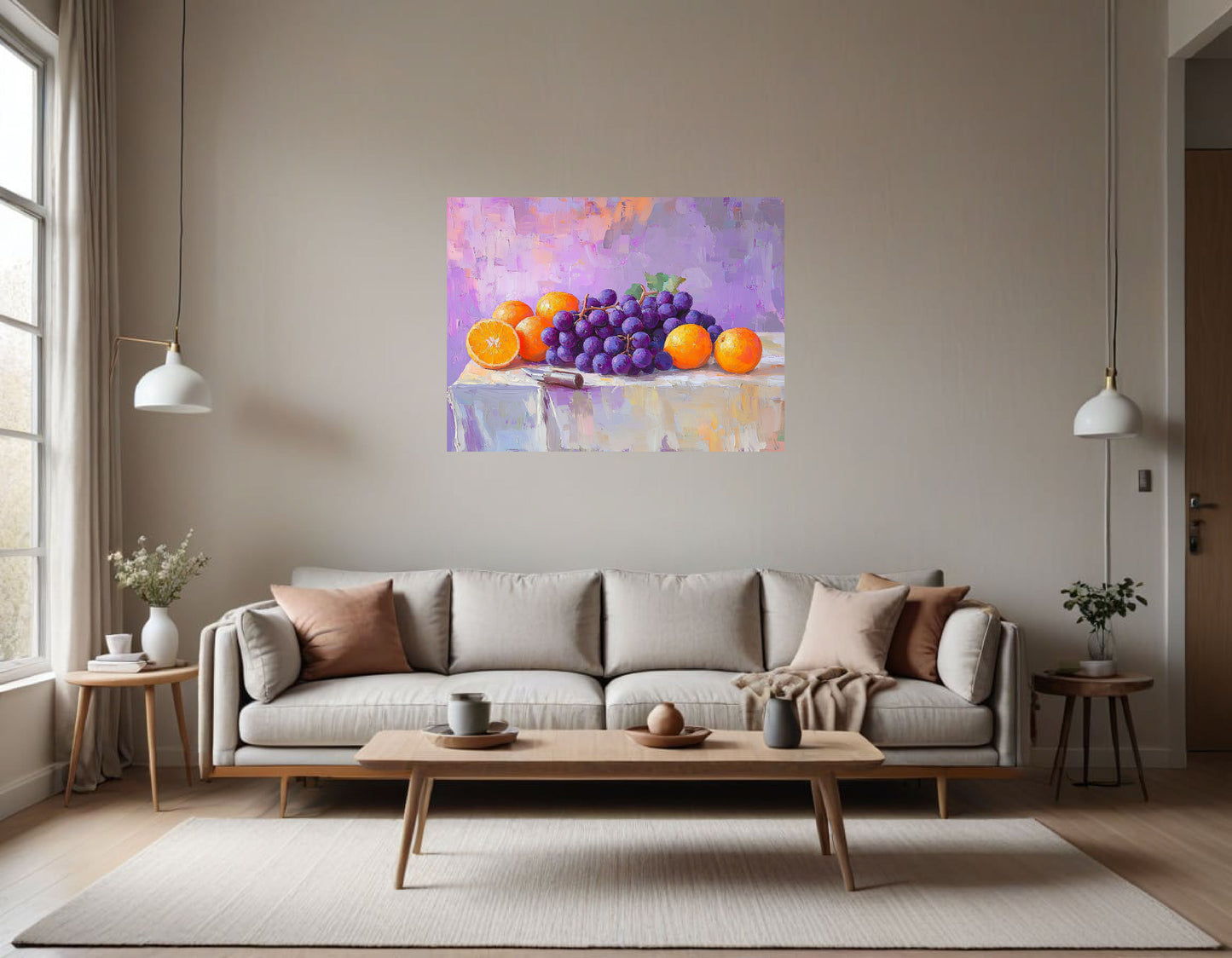 Purple Grapes and Oranges