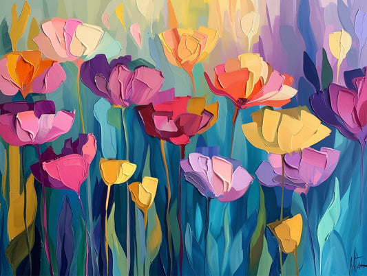 Flowers Impasto