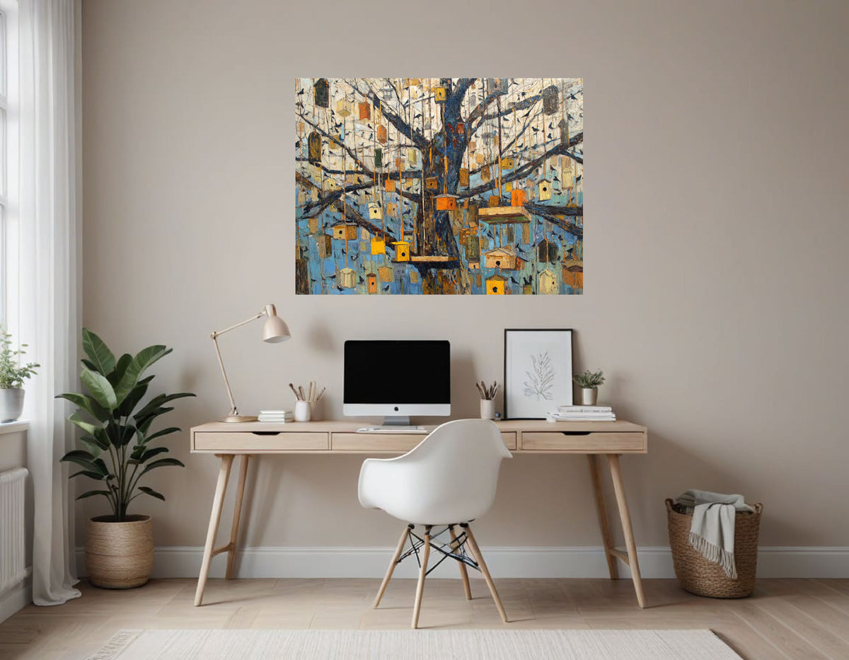 Tree with Birdhouses