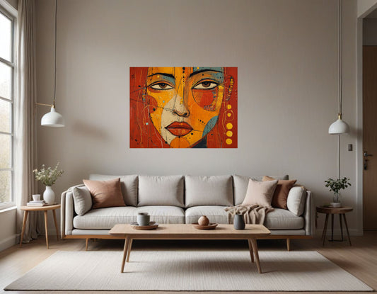 Woman's face in the Style 2