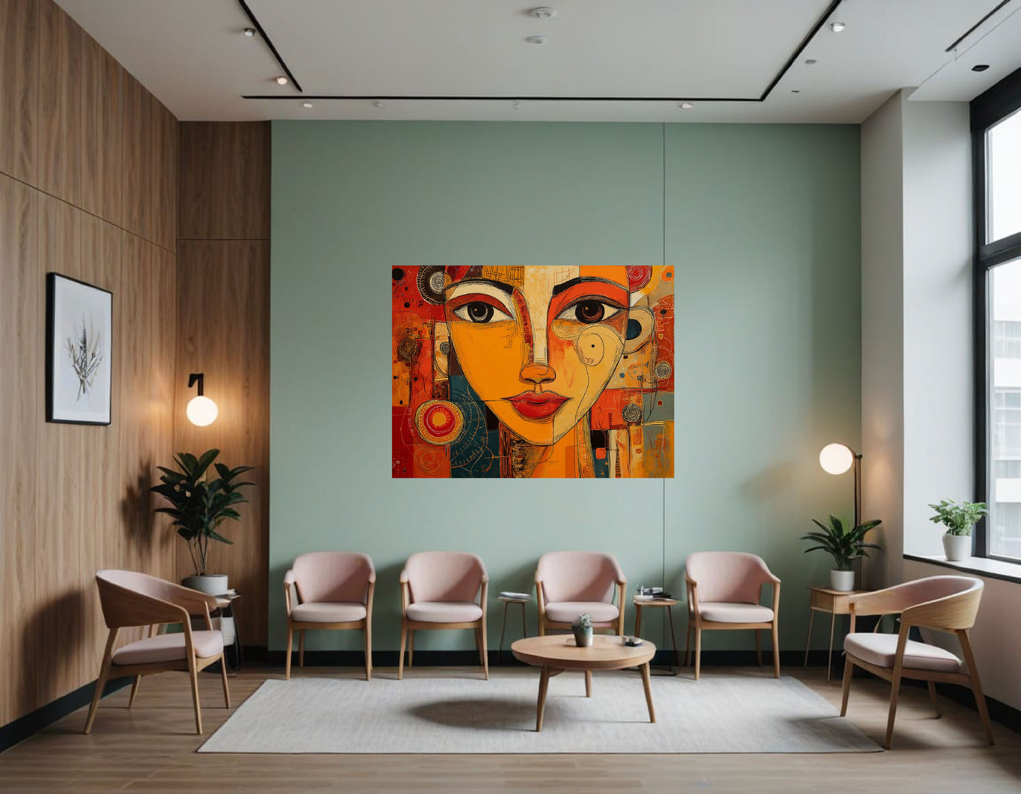 Woman's face in the Style