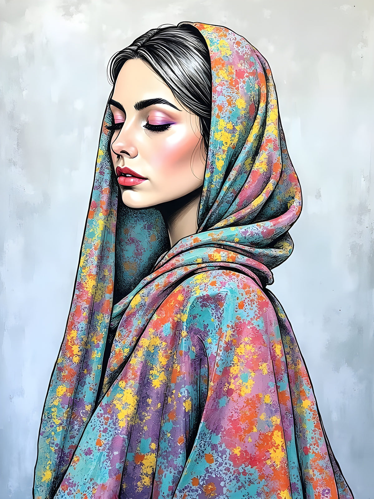 Woman in Shawl 4