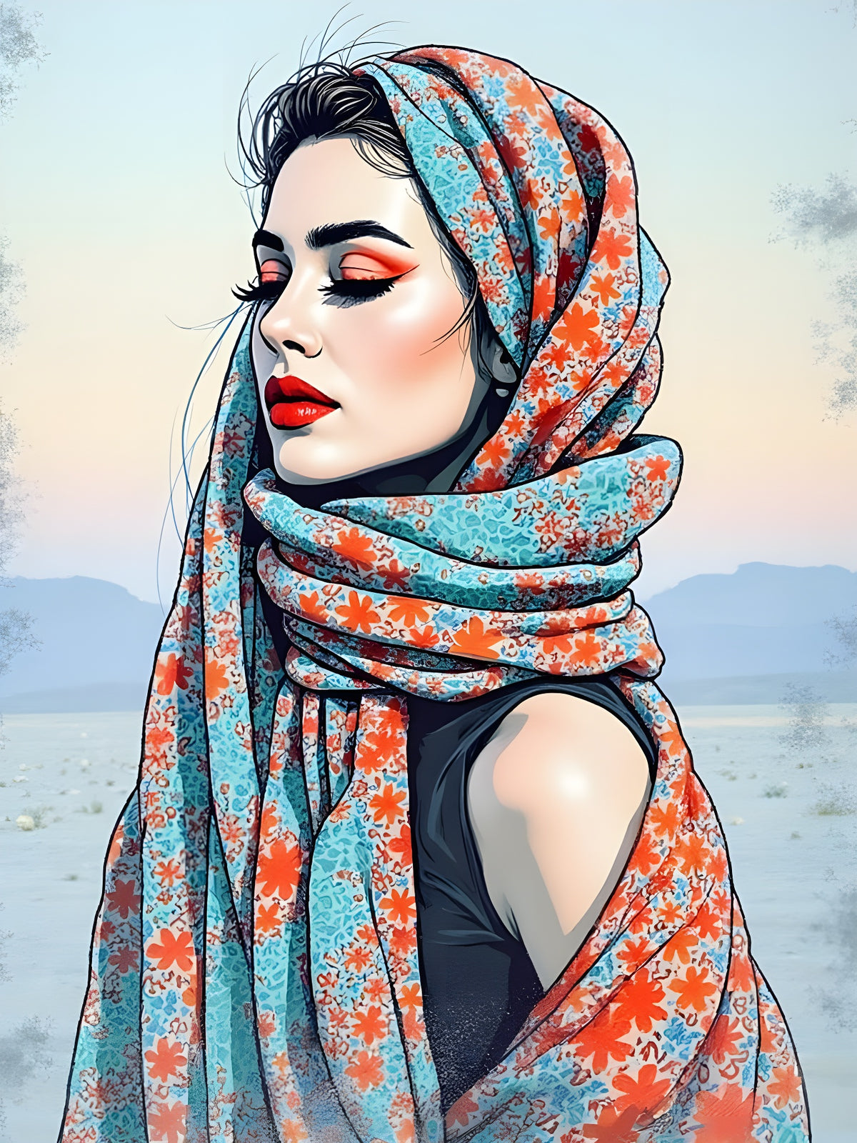 Woman in Shawl 5